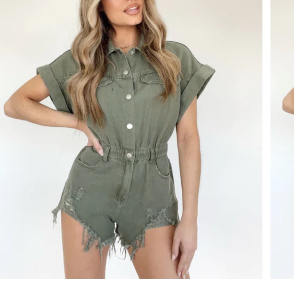 Denim Romper